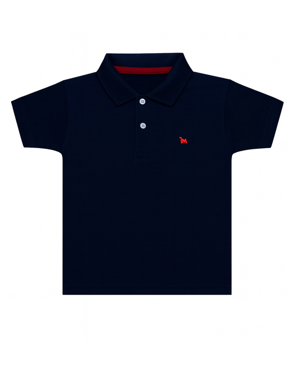 Polo basico Para niño Azul