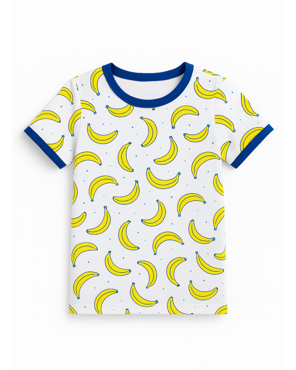 Camiseta con Estampado de Bananas