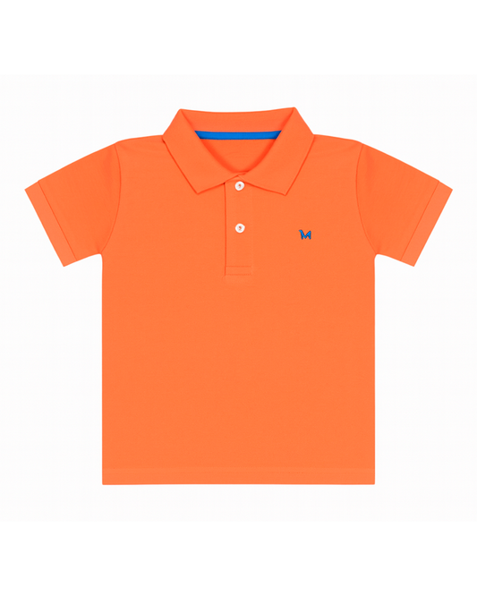 Polo basico Para niño Naranja