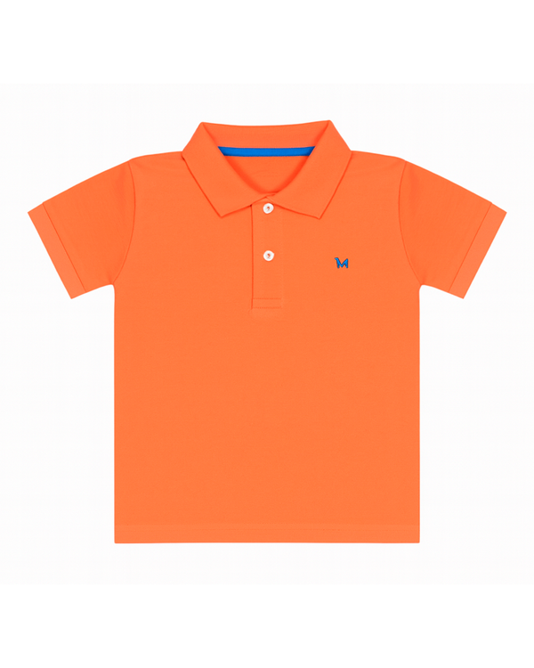 Polo basico Para niño Naranja