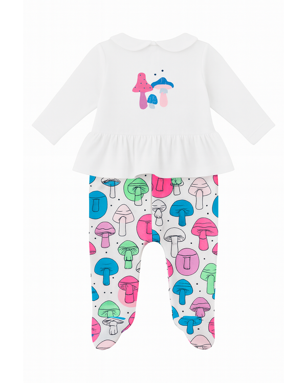 Enterizo Bebé con Estampado de Hongos Multicolor