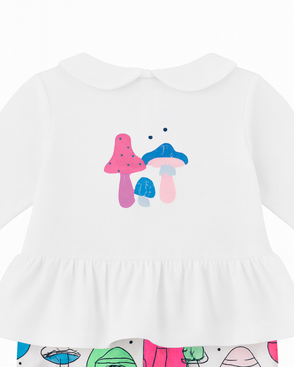 Enterizo Bebé con Estampado de Hongos Multicolor