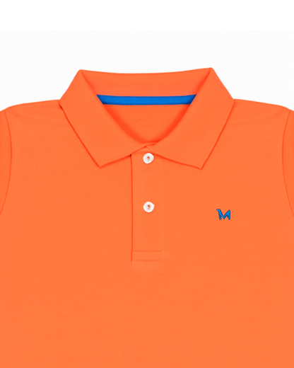 Polo basico Para niño Naranja