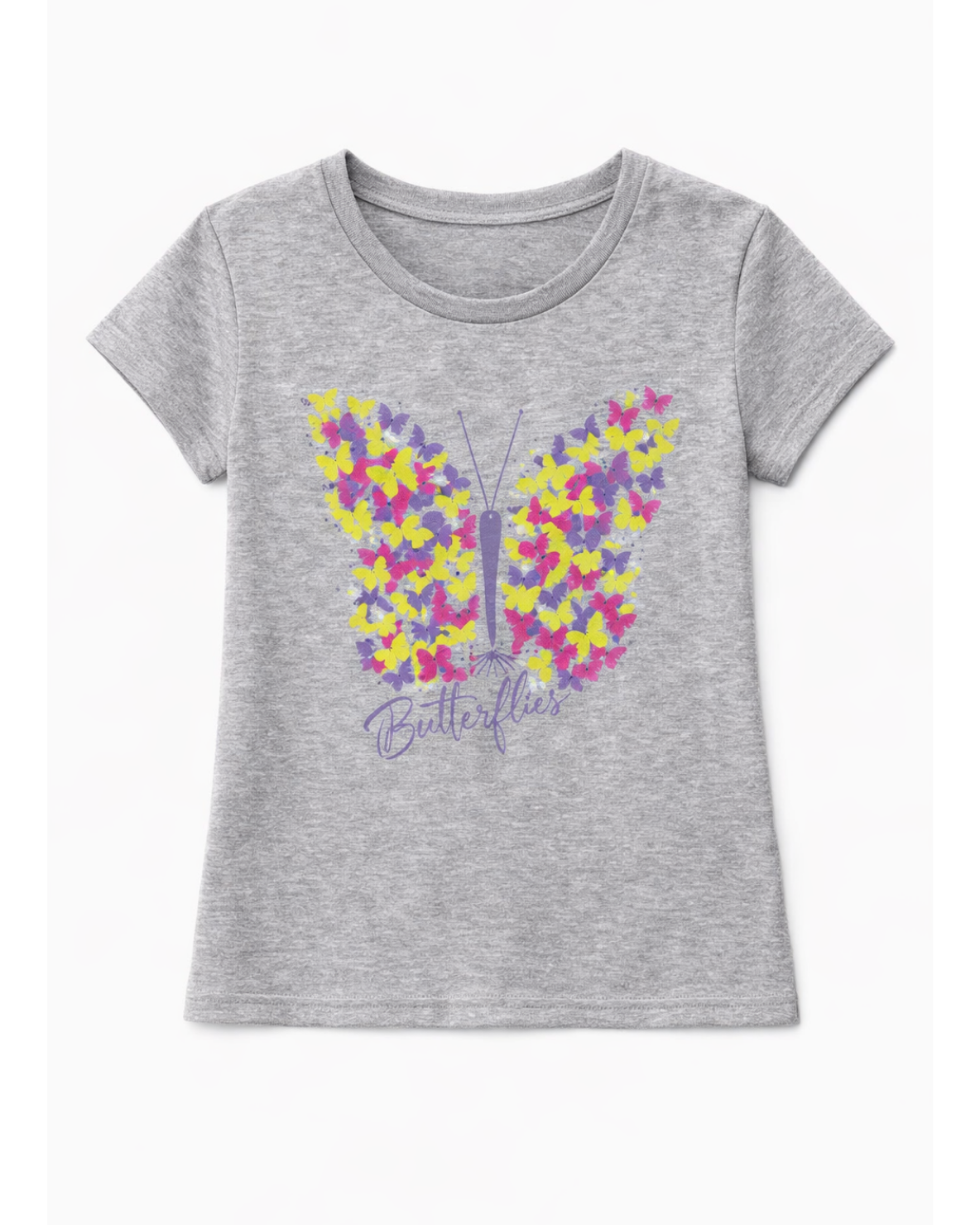 Blusa basica para niña Gris