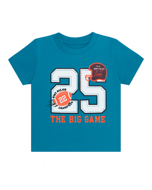 Camiseta básica para recien nacido niño Turquesa