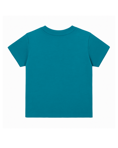 Camiseta básica para recien nacido niño Turquesa