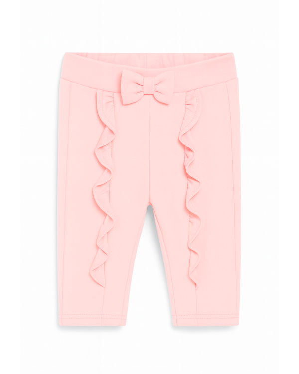 Pantalón Rosado con Volantes y Moño