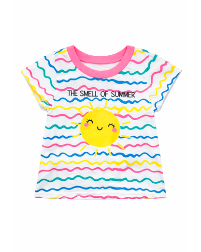 Camiseta Infantil Estampada Sol “The Smell of Summer”