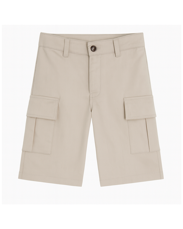 Bermuda Cargo Caqui con Bolsillos Laterales