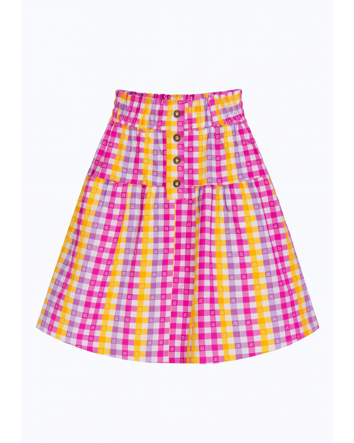 Falda cuadros multicolor