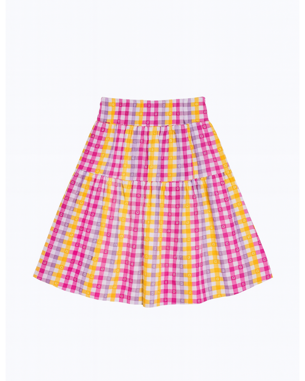 Falda cuadros multicolor
