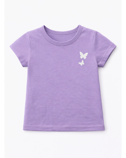 Blusa básica para recien nacida niña Morada
