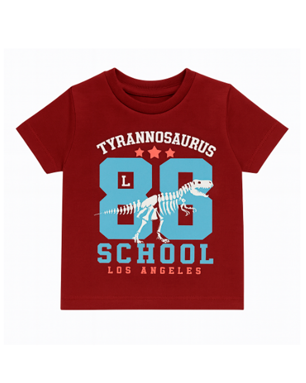 Camiseta básica para recien nacido niño Rojo