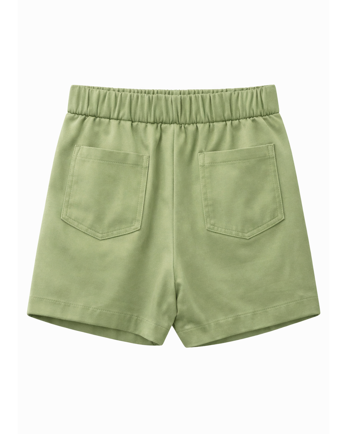 Short Niña Verde Militar Bordado