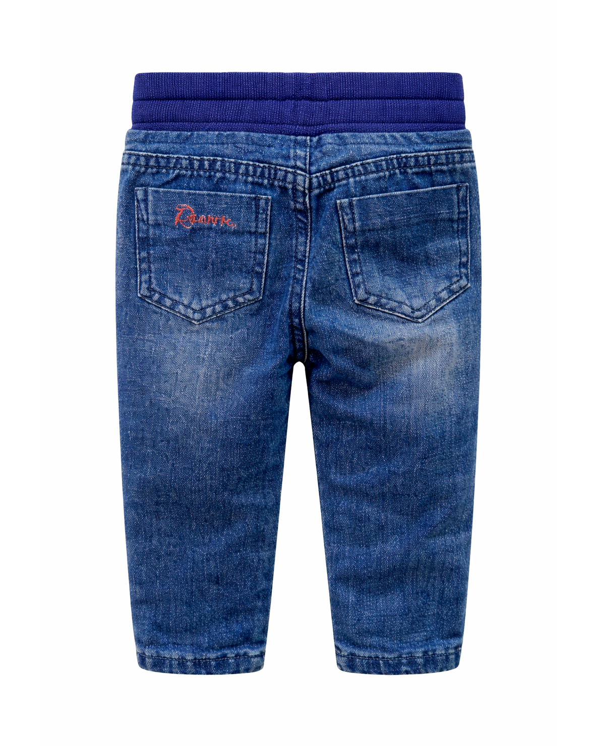 Jean Infantil para Niña Azul Bordado Dinosaurio
