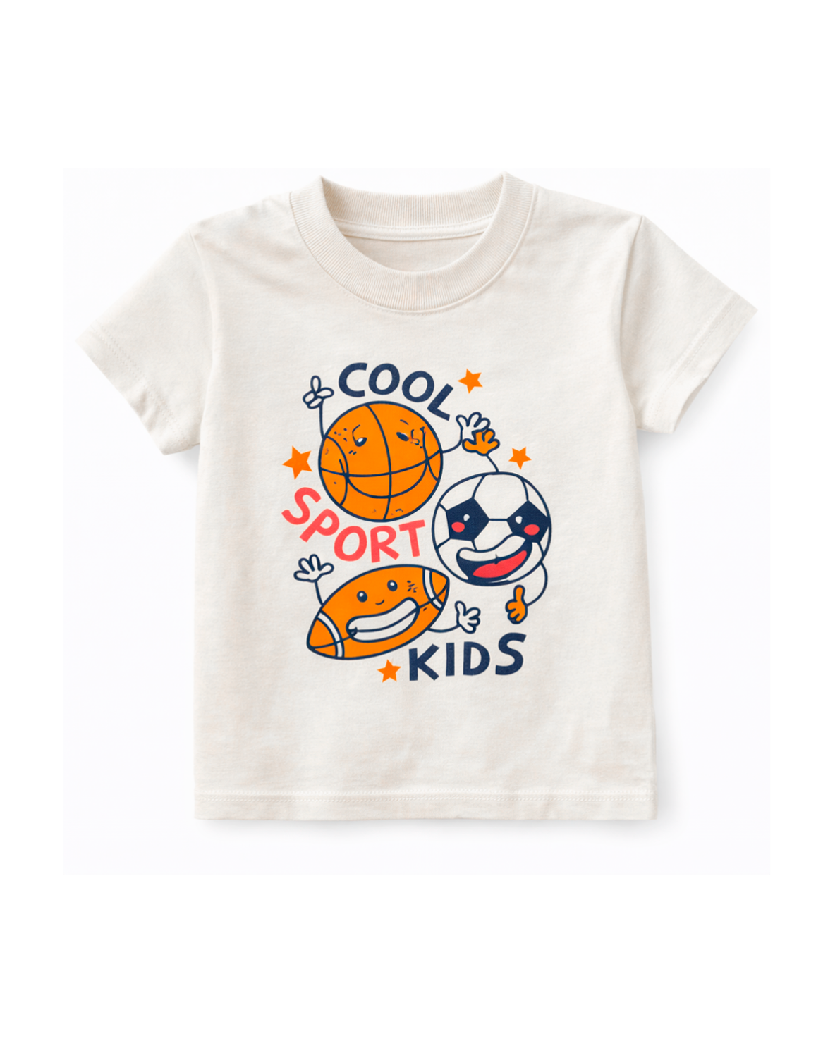 Camiseta básica para recien nacido niño crudo