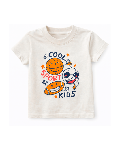 Camiseta básica para recien nacido niño crudo