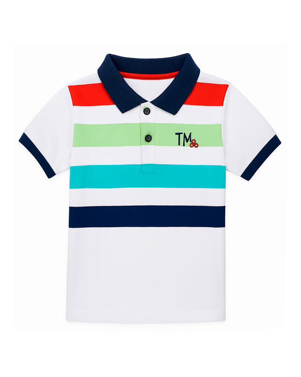 Polo Infantil a Rayas Multicolor “TM”