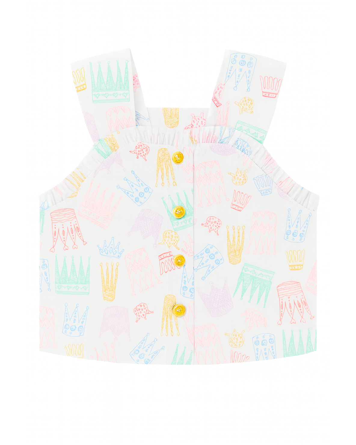 Blusa Bebé con Estampado de Coronas Multicolor
