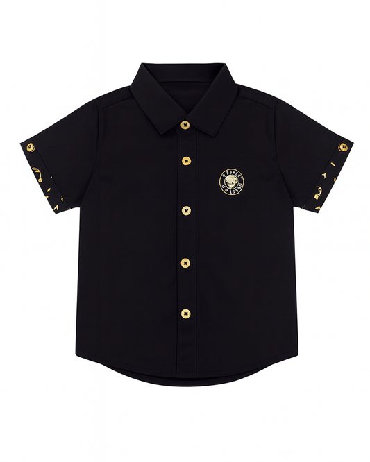 Camisa manga corta negra