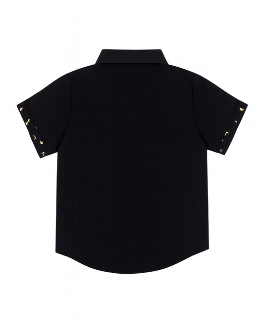 Camisa manga corta negra