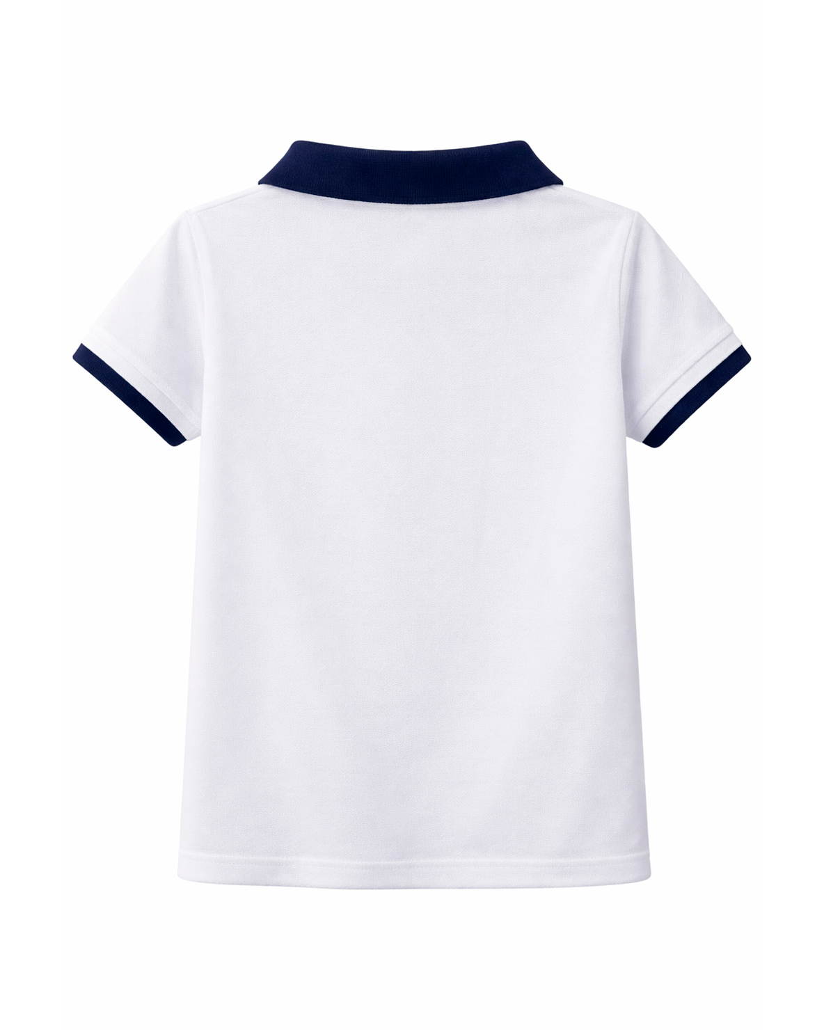 Camiseta Polo Infantil Blanca con Cuello Azul “World Circus Day”