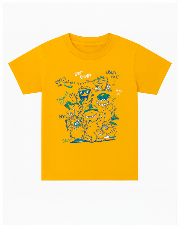Camiseta basica para niño Multicolor