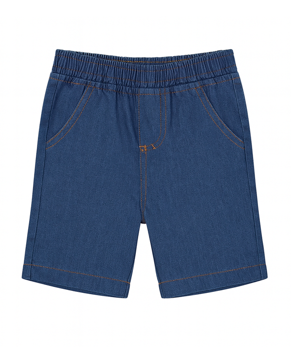 Bermuda Denim Suave Azul Oscuro