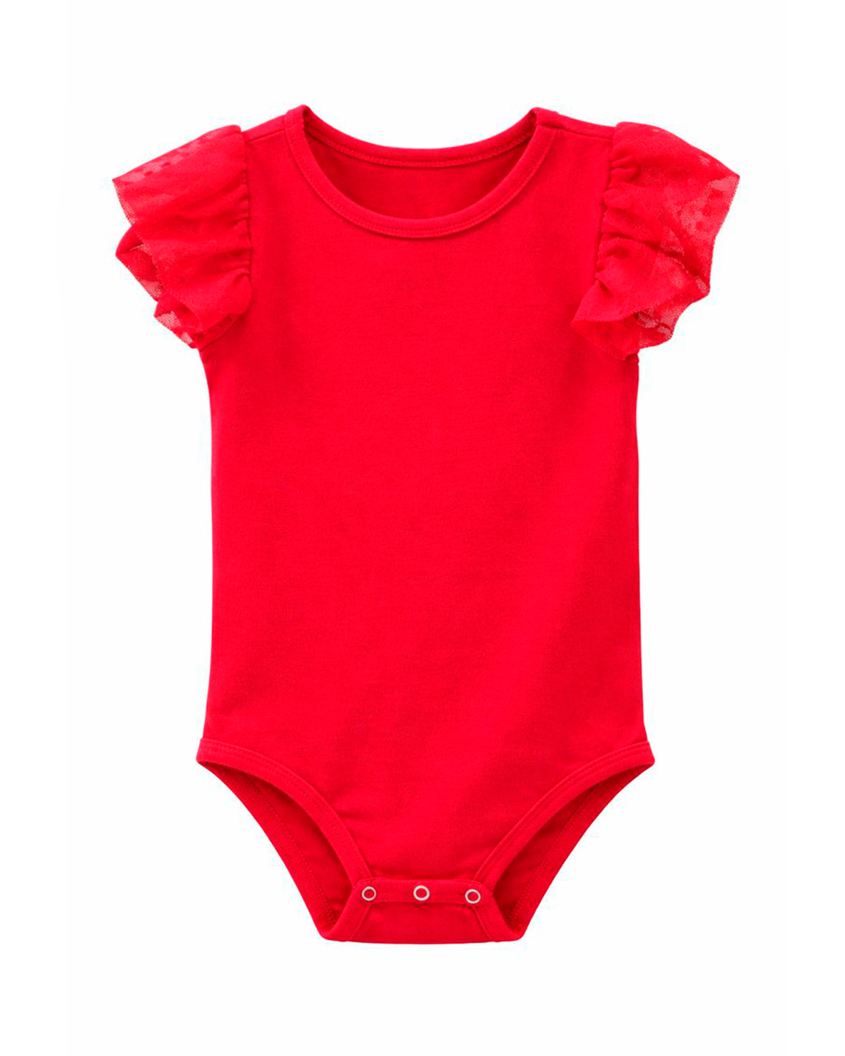 Body Rojo con Mangas de Mallatex