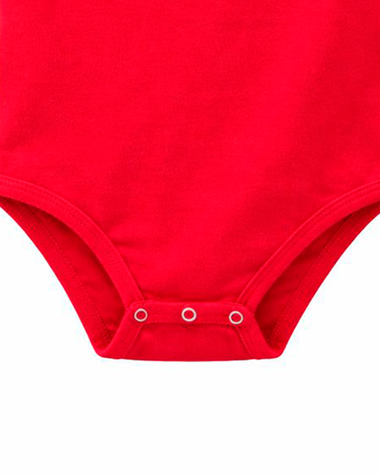 Body Rojo con Mangas de Mallatex