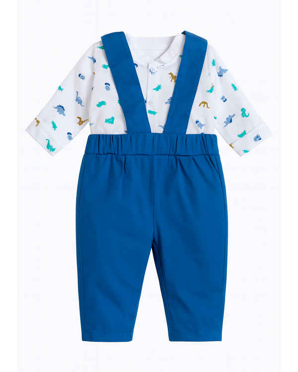 Conjunto de Bebé de Camisa y Pantalón con Tirantes