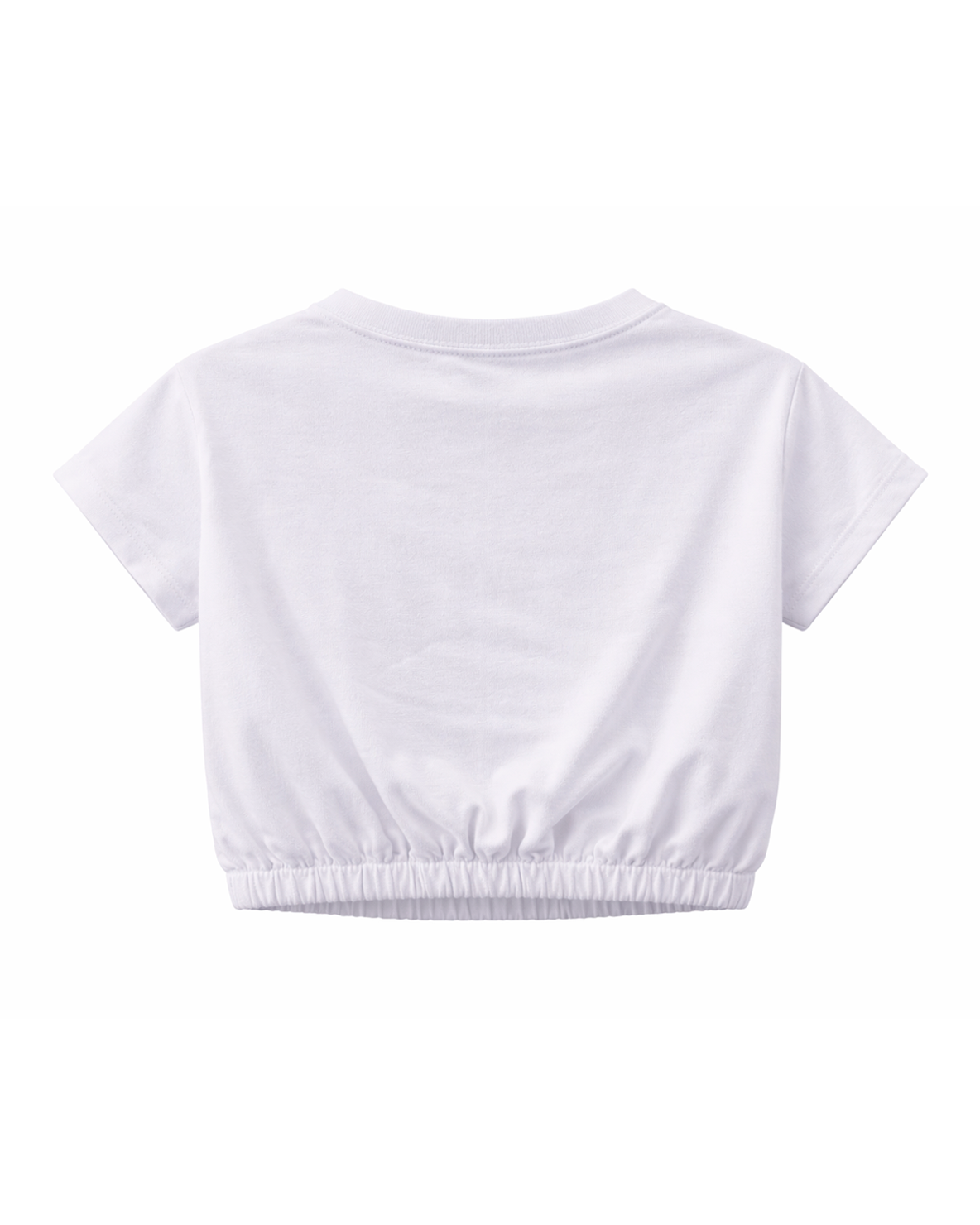 Camiseta Blanca Crop con Estampado Circus