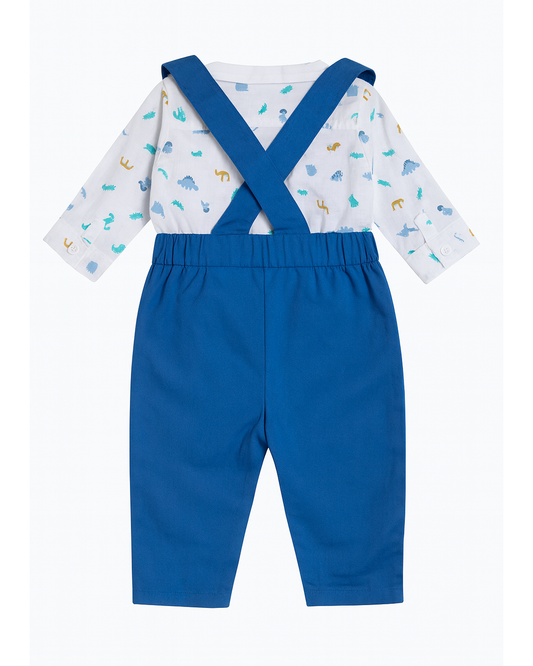 Conjunto de Bebé de Camisa y Pantalón con Tirantes