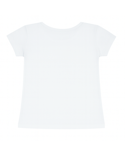 Blusa básica para recien nacida niña Blanca