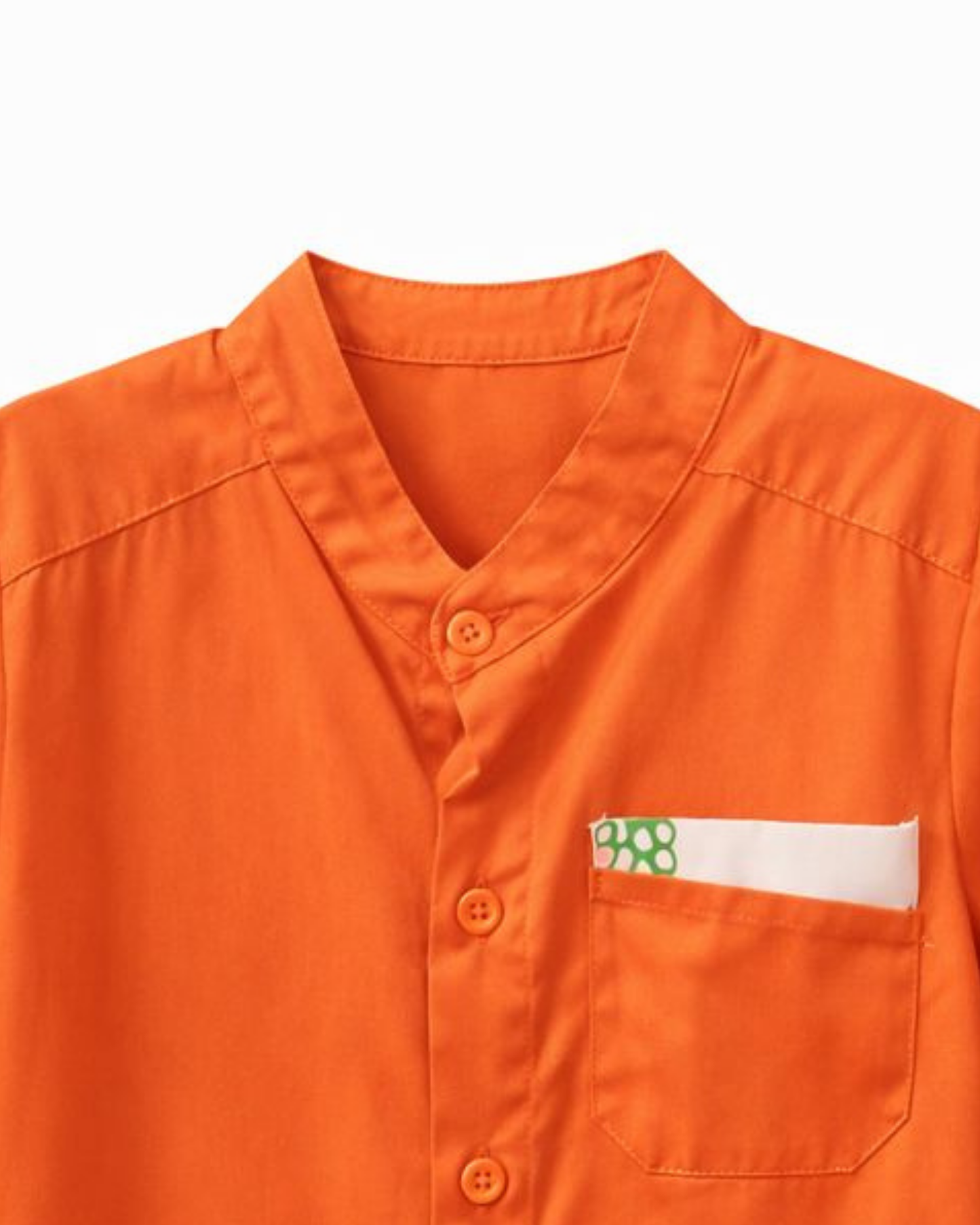 Camisa Infantil Naranja Tipo Mao