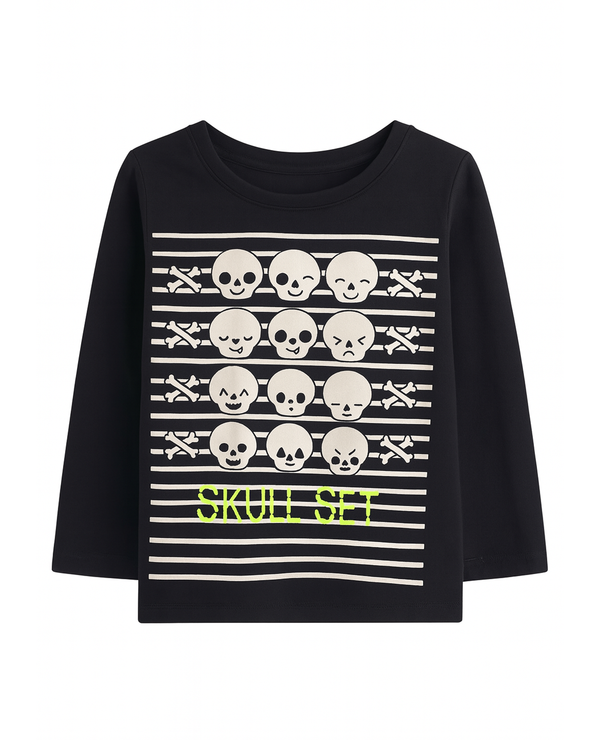 T-SHIRT M/LARGA NIÑO NEGRO