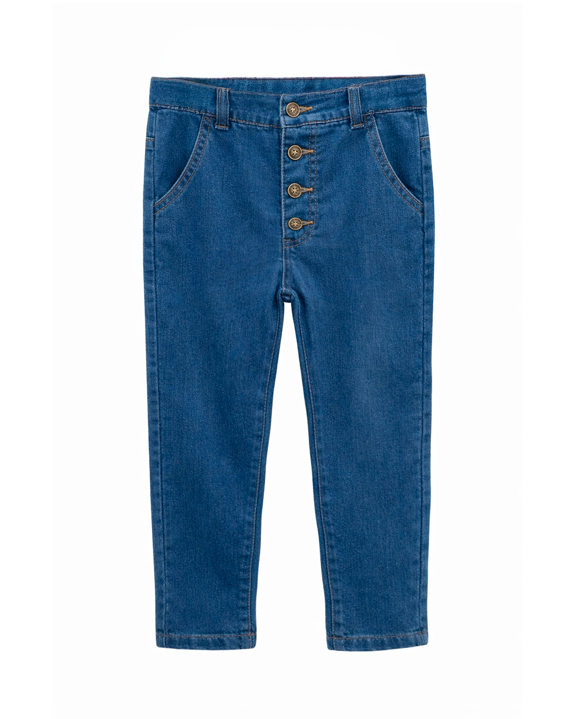 Jean niño denim de botones frontales azul
