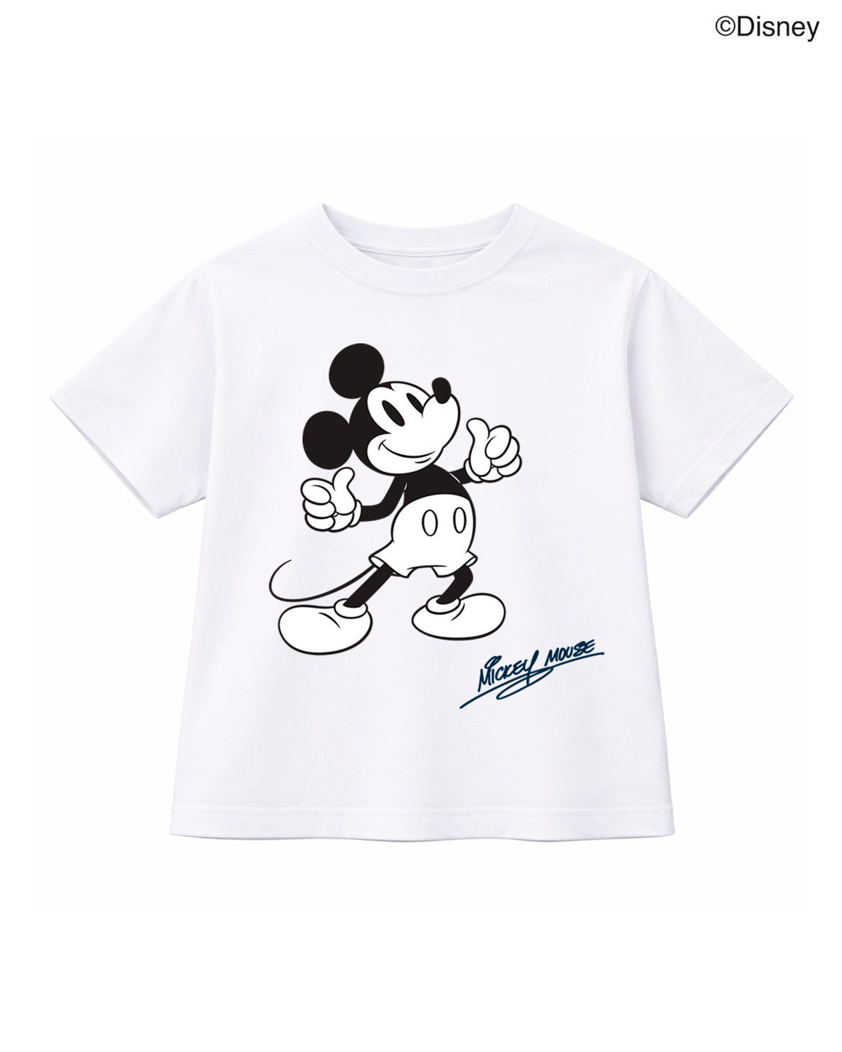 Camiseta niño Mickey Mouse clásica blanca
