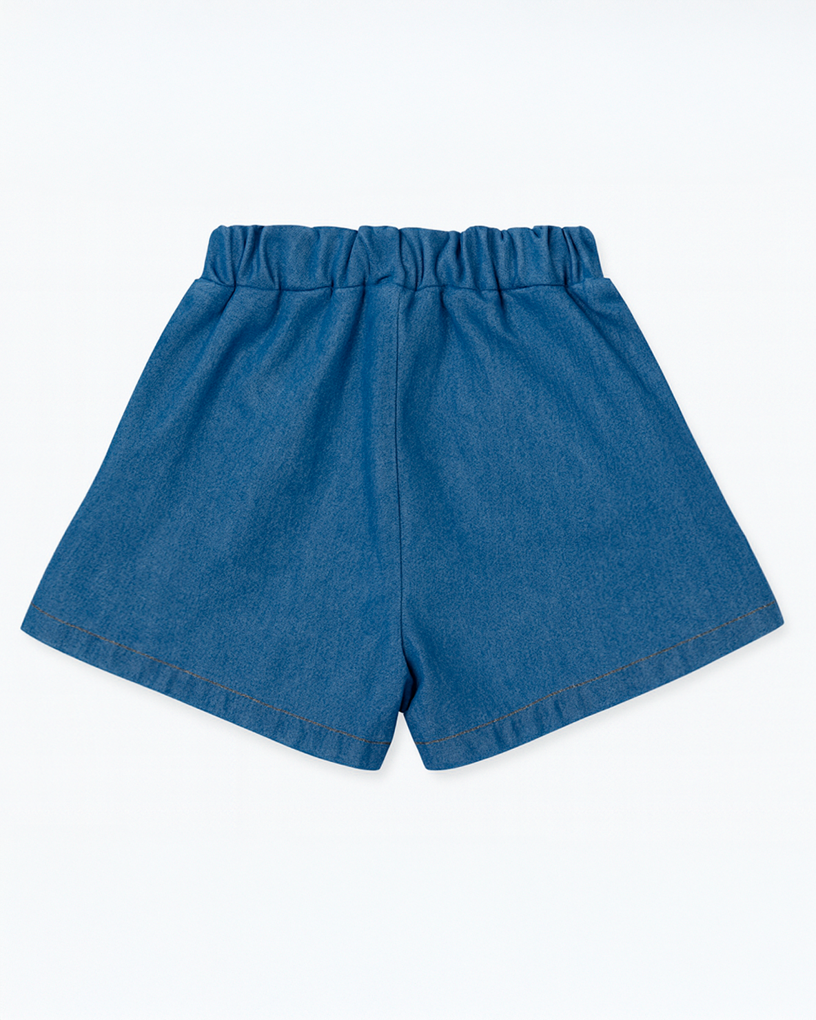 Short Denim con Pretina Fruncida Infantil