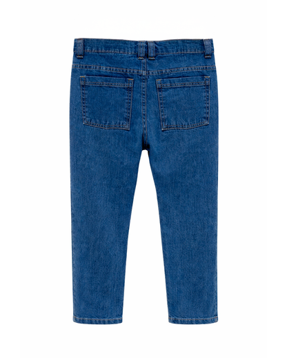 Jean niño denim de botones frontales azul