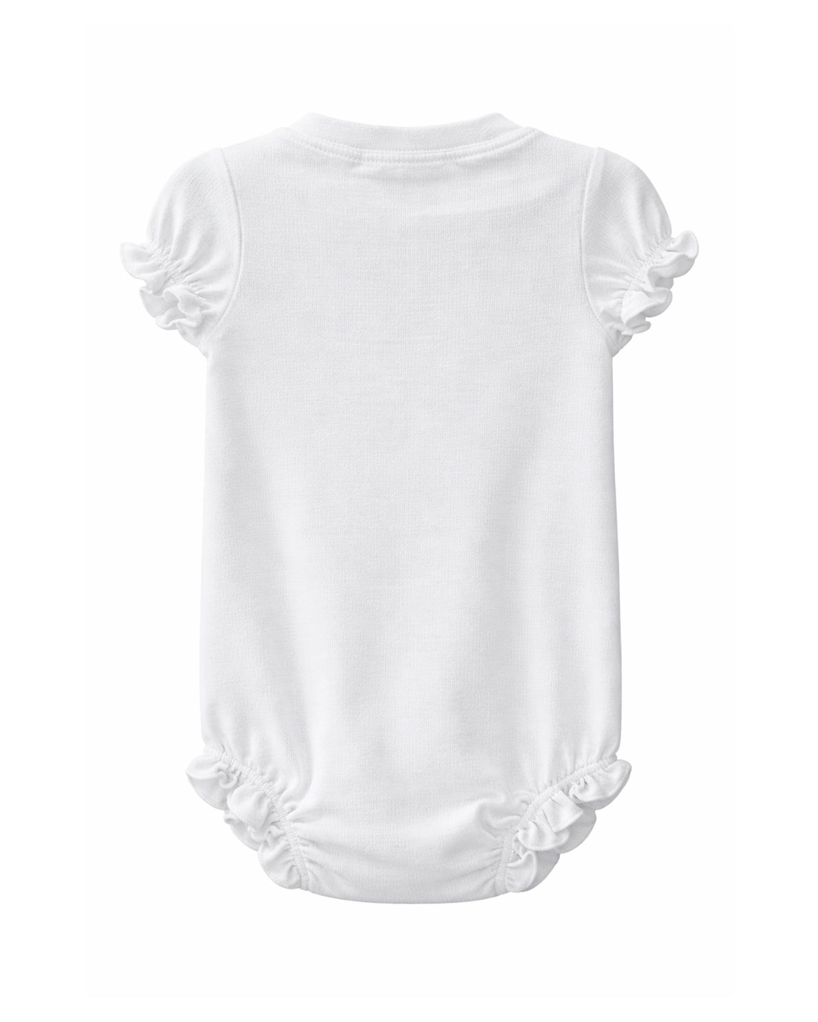 Body Bebé con Bolsillo y Volantes Blanco