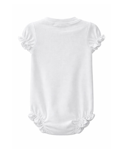 Body Bebé con Bolsillo y Volantes Blanco