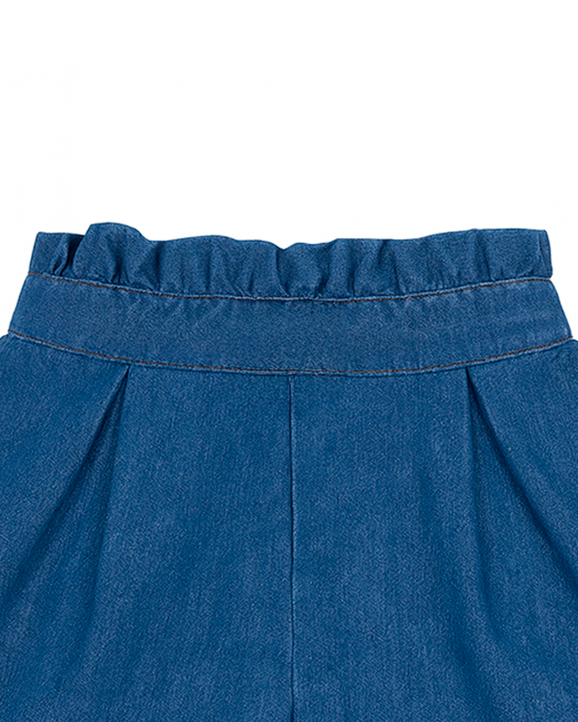 Short Denim con Pretina Fruncida Infantil