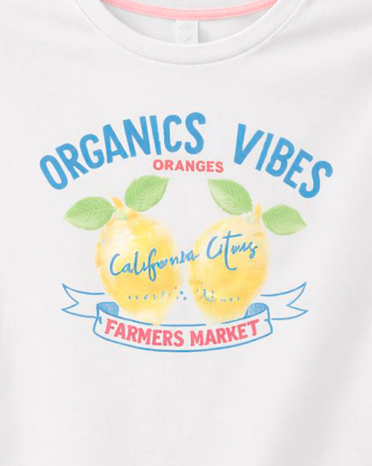 Blusa Infantil Blanca Sin Mangas “Organics Vibes”