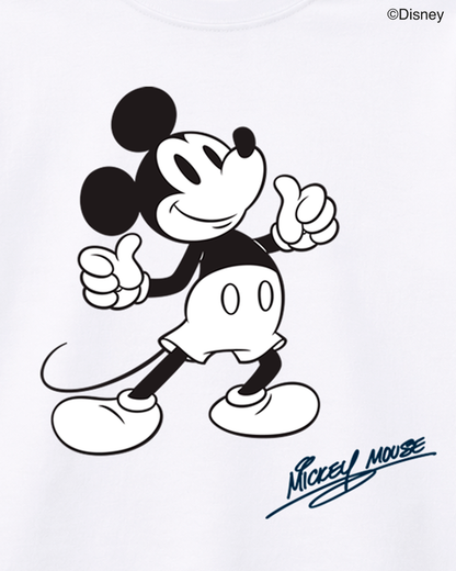 Camiseta niño Mickey Mouse clásica blanca