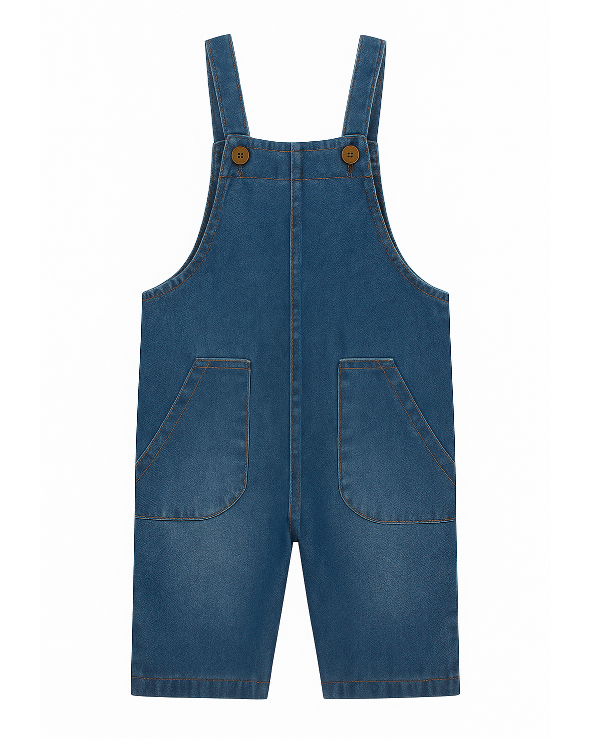 Overol Infantil en Denim Azul Medio