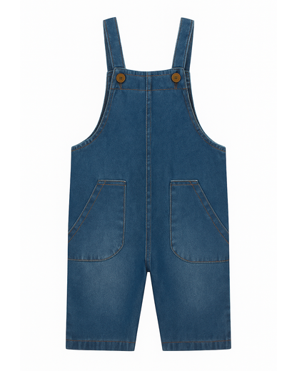 Overol Infantil en Denim Azul Medio