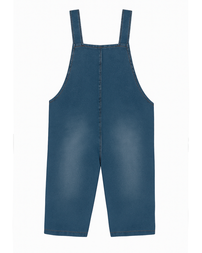 Overol Infantil en Denim Azul Medio