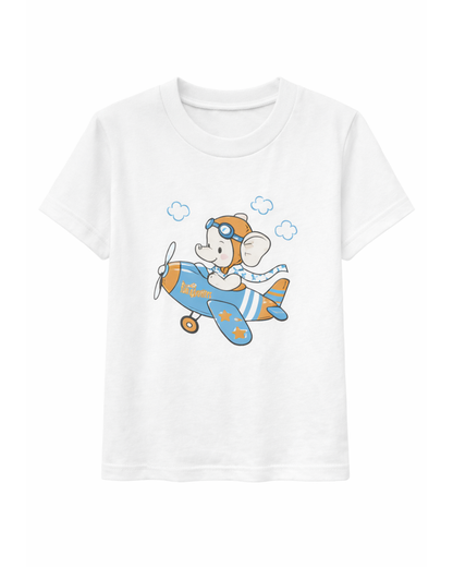 Camiseta básica para recien nacido niño Blanco