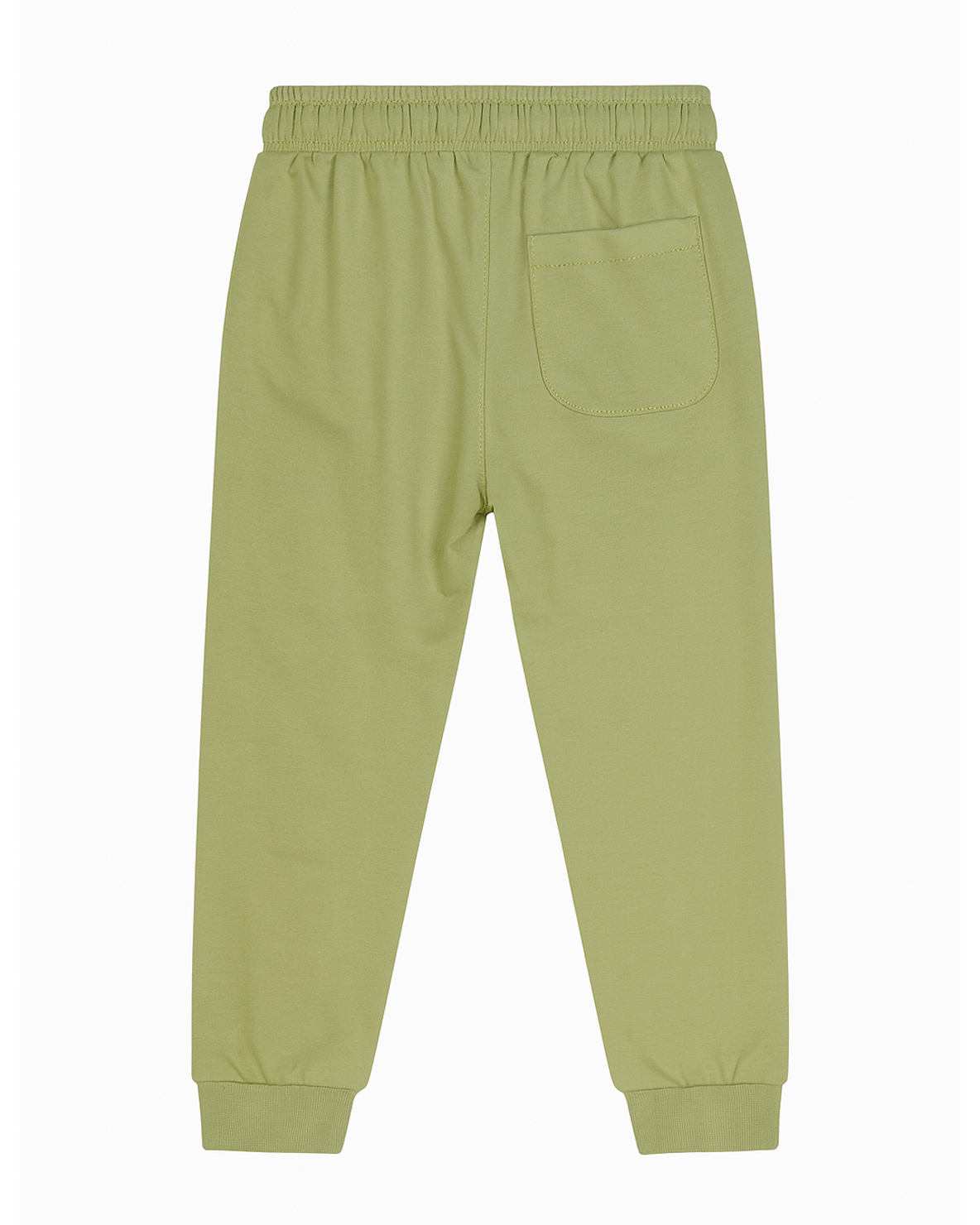 Pantalón Jogger Verde con Cordón Blanco